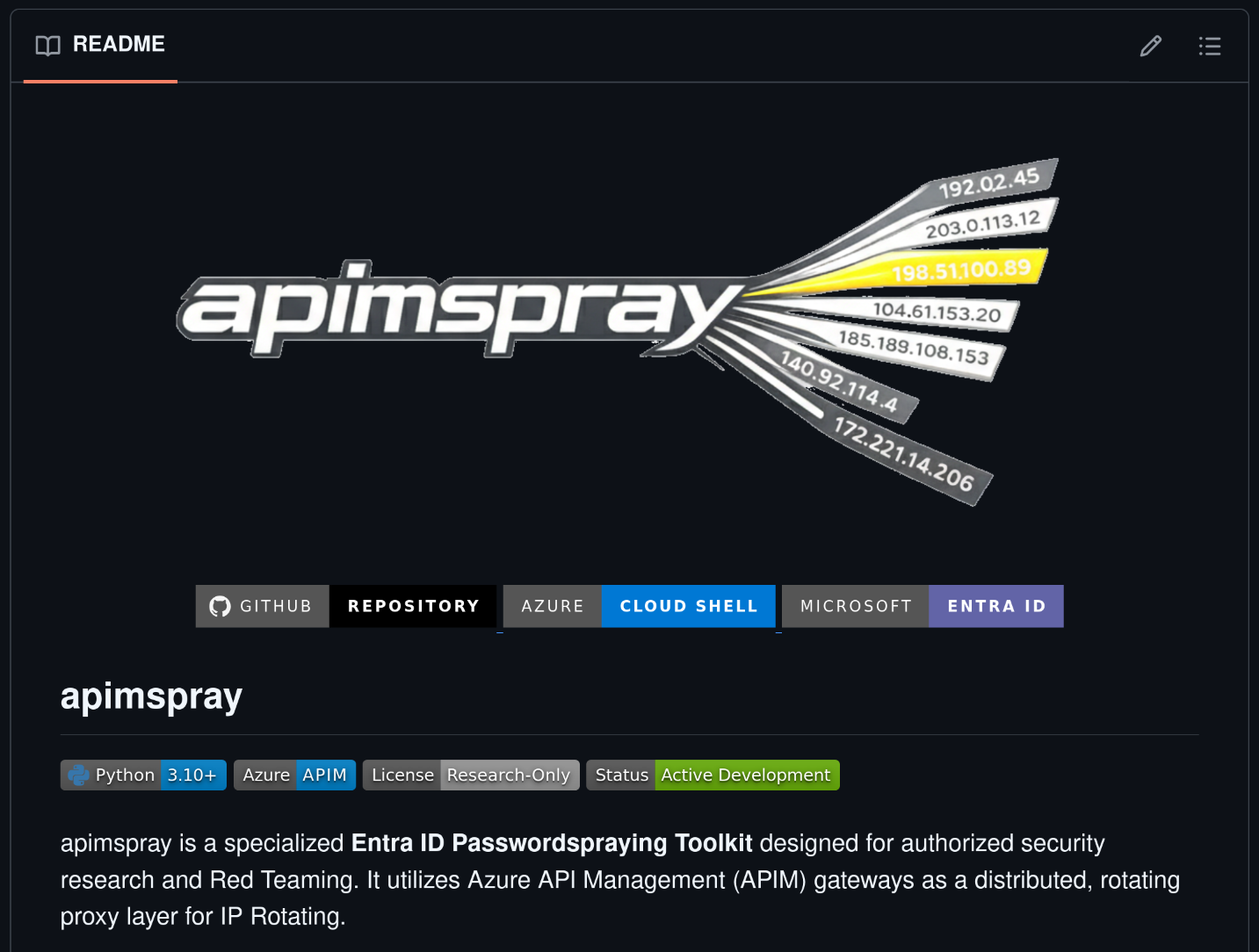 APIMSpray Entra Spray Toolkit Preview