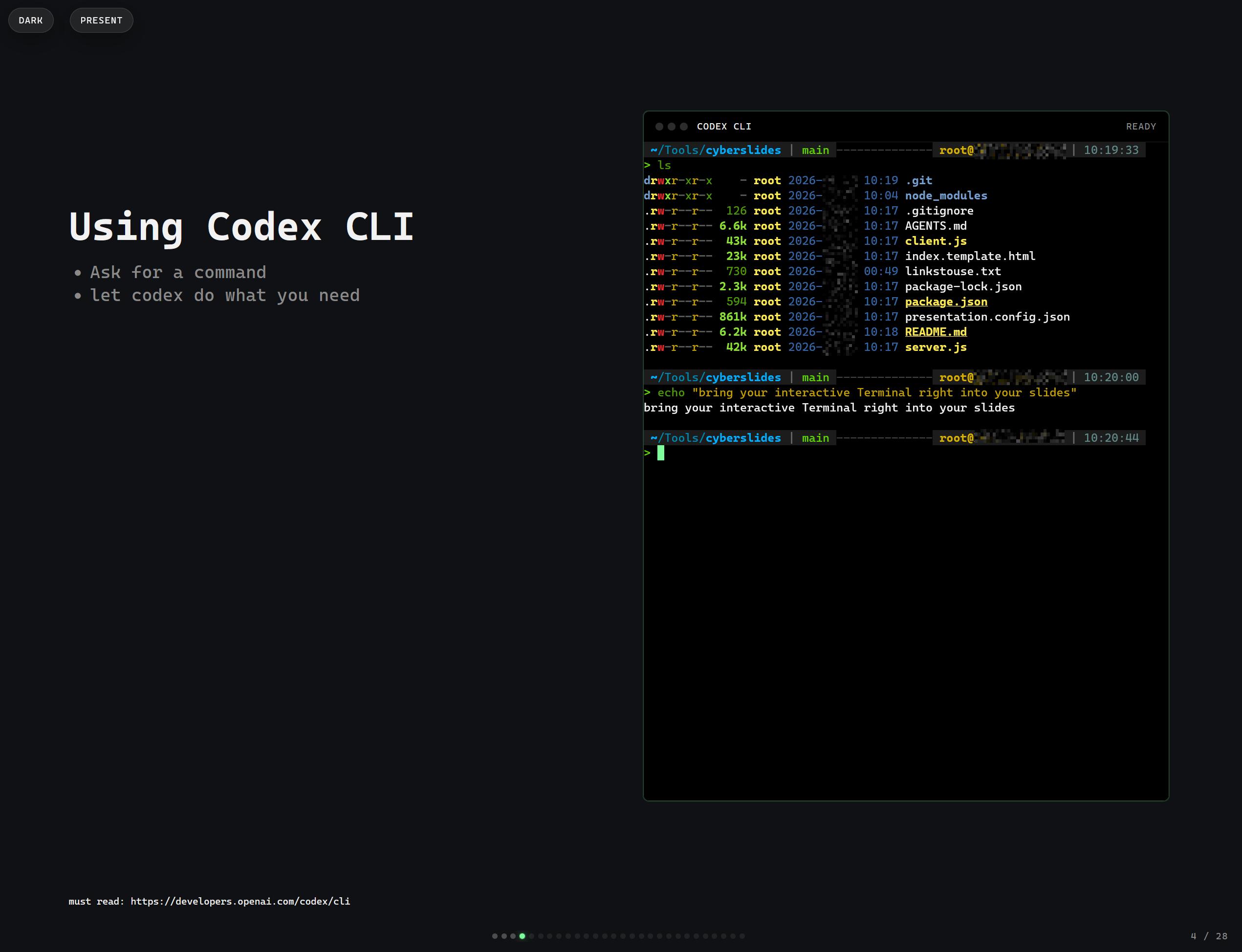CyberSlides Example Presentation